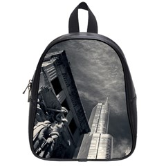 Chicago Skyline Tall Buildings School Bag (small) by BangZart