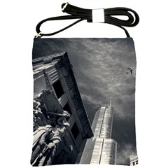 Chicago Skyline Tall Buildings Shoulder Sling Bags by BangZart