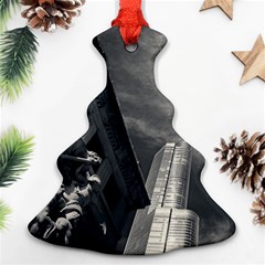 Chicago Skyline Tall Buildings Christmas Tree Ornament (two Sides) by BangZart