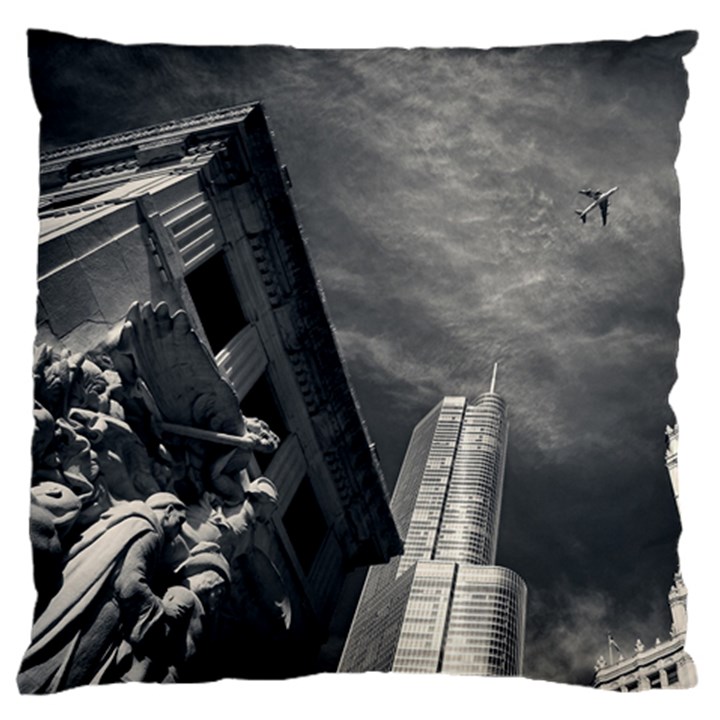 Chicago Skyline Tall Buildings Standard Flano Cushion Case (Two Sides)