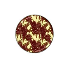 Floral Pattern Background Hat Clip Ball Marker (4 Pack) by BangZart