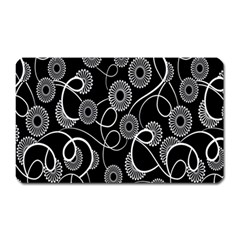 Floral Pattern Background Magnet (rectangular) by BangZart