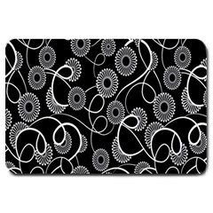 Floral Pattern Background Large Doormat  by BangZart