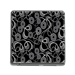 Floral Pattern Background Memory Card Reader (square) by BangZart