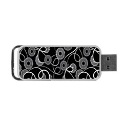 Floral Pattern Background Portable Usb Flash (one Side) by BangZart