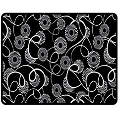 Floral Pattern Background Double Sided Fleece Blanket (medium)  by BangZart