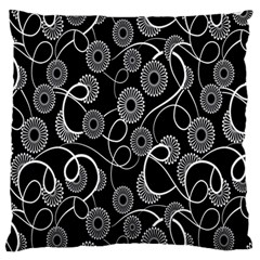 Floral Pattern Background Large Flano Cushion Case (one Side) by BangZart