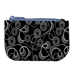 Floral Pattern Background Large Coin Purse by BangZart