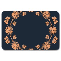 Floral Vintage Royal Frame Pattern Large Doormat  by BangZart