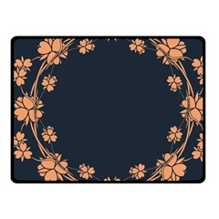 Floral Vintage Royal Frame Pattern Fleece Blanket (small) by BangZart