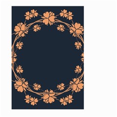 Floral Vintage Royal Frame Pattern Large Garden Flag (two Sides) by BangZart