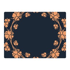 Floral Vintage Royal Frame Pattern Double Sided Flano Blanket (mini)  by BangZart