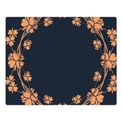 Floral Vintage Royal Frame Pattern Double Sided Flano Blanket (large)  by BangZart