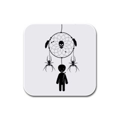 Voodoo Dream-catcher  Rubber Square Coaster (4 Pack)  by Valentinaart