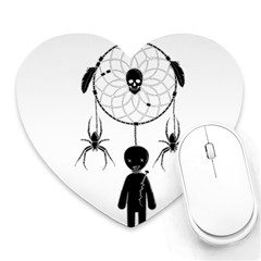 Voodoo Dream-catcher  Heart Mousepads by Valentinaart