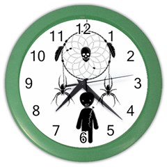 Voodoo Dream-catcher  Color Wall Clocks by Valentinaart