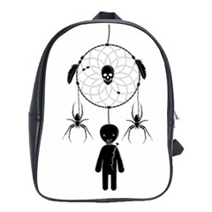 Voodoo Dream-catcher  School Bag (large) by Valentinaart