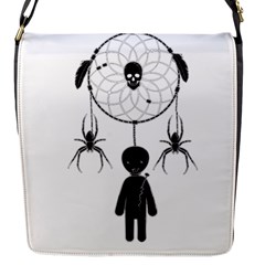 Voodoo Dream-catcher  Flap Messenger Bag (s) by Valentinaart