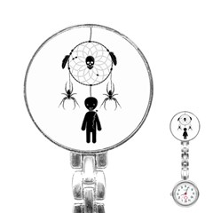 Voodoo Dream-catcher  Stainless Steel Nurses Watch by Valentinaart