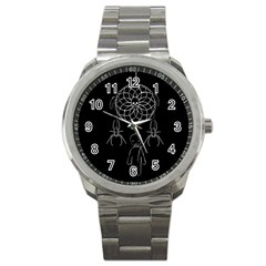 Voodoo Dream-catcher  Sport Metal Watch by Valentinaart