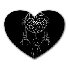 Voodoo Dream-catcher  Heart Mousepads by Valentinaart