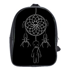 Voodoo Dream-catcher  School Bag (large) by Valentinaart