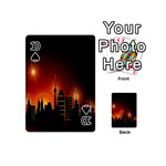 Gold Golden Skyline Skyscraper Playing Cards 54 (Mini)  Front - Spade10