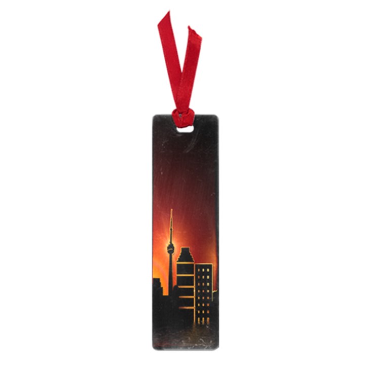 Gold Golden Skyline Skyscraper Small Book Marks