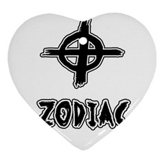 Zodiac Killer  Heart Ornament (two Sides) by Valentinaart