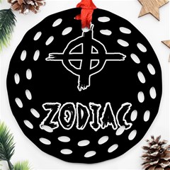 Zodiac Killer  Round Filigree Ornament (two Sides) by Valentinaart