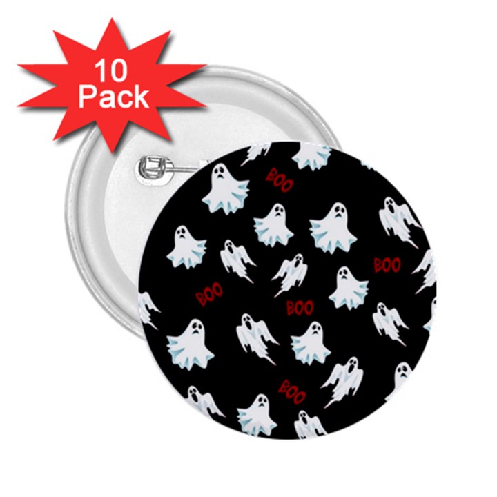 Ghost pattern 2.25  Buttons (10 pack) 