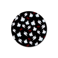 Ghost Pattern Rubber Round Coaster (4 Pack)  by Valentinaart