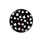 Ghost pattern Hat Clip Ball Marker (4 pack) Front