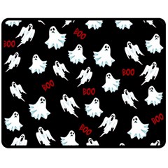 Ghost Pattern Double Sided Fleece Blanket (medium)  by Valentinaart