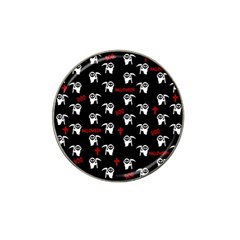 Death Pattern - Halloween Hat Clip Ball Marker (4 Pack) by Valentinaart