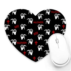 Death Pattern - Halloween Heart Mousepads by Valentinaart