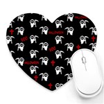 Death pattern - Halloween Heart Mousepads Front