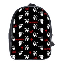 Death Pattern - Halloween School Bag (large) by Valentinaart