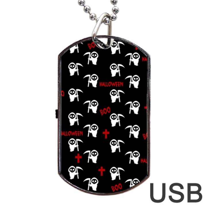 Death pattern - Halloween Dog Tag USB Flash (One Side)