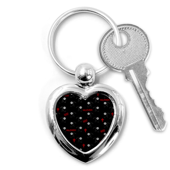 Death pattern - Halloween Key Chains (Heart) 