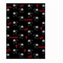 Death Pattern - Halloween Large Garden Flag (two Sides) by Valentinaart