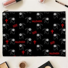 Death Pattern - Halloween Cosmetic Bag (xxxl)  by Valentinaart