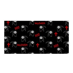 Death Pattern - Halloween Satin Wrap by Valentinaart