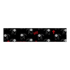 Death Pattern - Halloween Velvet Scrunchie by Valentinaart