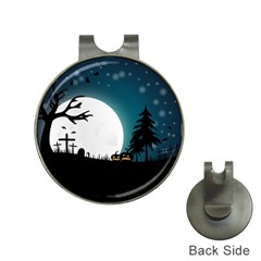 Halloween Landscape Hat Clips With Golf Markers by Valentinaart