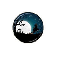 Halloween landscape Hat Clip Ball Marker