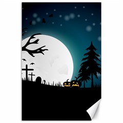 Halloween landscape Canvas 24  x 36 