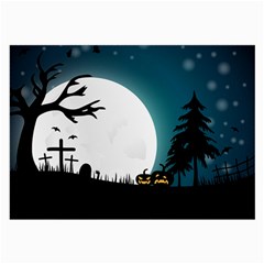 Halloween landscape Large Glasses Cloth