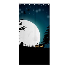 Halloween Landscape Shower Curtain 36  X 72  (stall)  by Valentinaart