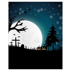 Halloween landscape Drawstring Bag (Small)